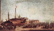 GUARDI, Francesco The Piazzetta, Looking toward San Giorgio Maggiore dh Germany oil painting reproduction